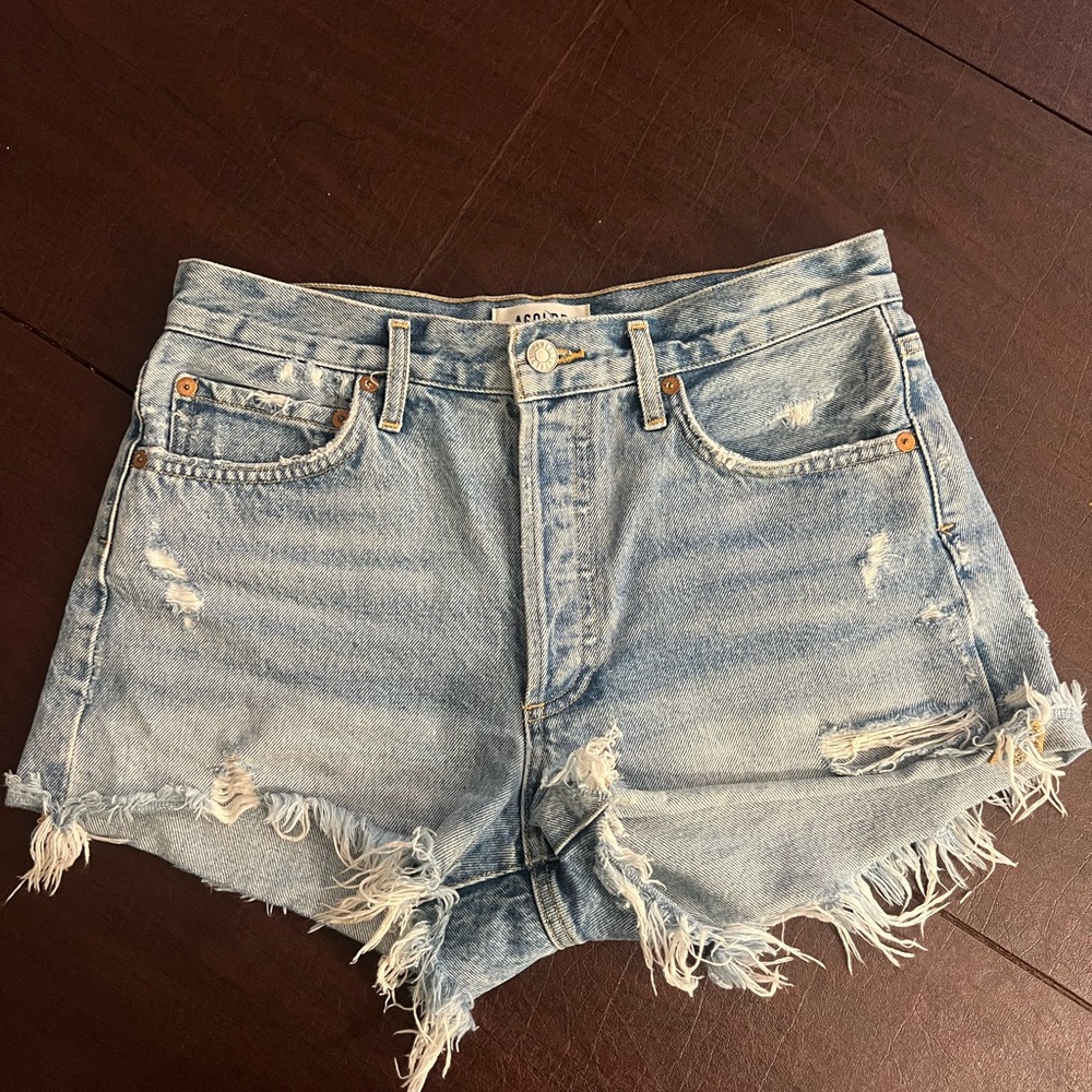 Agolde Parker Denim Cutoff Shorts